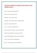 advanced arrhythmia competency Exam with accurate detailed answers 