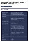 Segregated Funds and Annuities - Chapter 1&colon; Investment and Savings &lpar;Qs & As&rpar;