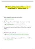 FSVO EXAM COMPLETE QUESTIONS AND VERIFIED ANSWERS &vert; ACTUAL EXAM QUESTIONS &vert; FSVO State Test Questions and Correct Answers &vert; FSVO Exam PREP Questions and Correct Answers & FSVO Exam Questions and Correct Answers &sol; Latest Update 2026&sol;2027 &sol; Already Graded A