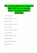 Ntn Fireteam Math Exam Questions With 100&percnt; Correct Answers &vert;expert verified &vert; updated &vert; 2025&sol;2026