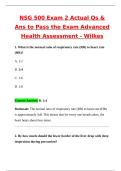NSG 500 &sol; NSG 500 Exam 2 Advanced Health Assessment &lpar;Latest 2025 &sol; 2026 Update&rpar; Questions and Verified Answers &vert; 100&percnt; Correct &vert; Grade A&plus; - Wilkes