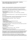 OHIO LAWS AND REGULATIONS EXAM - FUNERAL DIRECTING&sol;EMBALMING ORC 4717