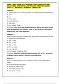 CSPT FINAL EXAM 2025 ACTUAL EXAM COMPLETE 300&plus; QUESTIONS WITH DETAILED VERIFIED ANSWERS &lpar;100&percnt; CORRECT ANSWERS&rpar; &sol;ALREADY GRADED A&plus;