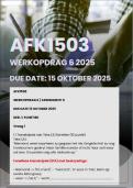 AFK1503 WERKOPDRAP 6 2025 MEMO |DUE DATE 15 OKTOBER 2025|