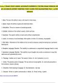 C.A.L.T EXAM STUDY GUIDE| ACCURATE CURRENTLY TESTING EXAM VERSION WITH AN ACCURATE EXPERT VERIFIED STUDY GUIDE FOR GUARANTEED PASS | LATEST UPDATE