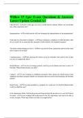Willow IP Epic Exam Questions & Answers Latest Update Graded A&plus;