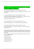 Willow IP Epic Exam Questions & Answers Latest Update Graded A&plus;