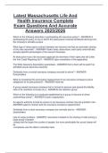 Package deal for Massachusetts Health And Life Insurance Updated Massachusetts Life And Health Insurance 2025&sol;2026 Exam Analysis