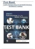 Test Bank   Gould's Pathophysiology for the Health Professions  7th Edition by VanMeter 