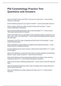 PSI Cosmetology Practice Test Questions and Answers