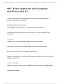 GPC Exam questions with complete solutions rated A&plus;