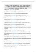 MARINE CORPS ACADEMICS &lpar;OCS&rpar; EXAM WITH ALL CORRECT & 100&percnt; VERIFIED ANSWERS&vert;ACTUAL COMPLETE EXAM&vert;UPDATED TO PASS