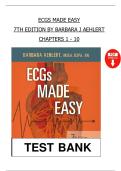 ECGs Made Easy &lpar;7th Edition&rpar; by Barbara J&period; Aehlert &ndash; Complete Test Bank for Chapters 1&ndash;10 with Verified MCQs and Answers
