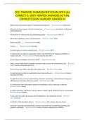 OCS&colon; TRAINING MANAGEMENT EXAM WITH ALL CORRECT & 100&percnt; VERIFIED ANSWERS&vert;ACTUAL COMPLETE EXAM&vert;ALREADY GRADED A&plus;