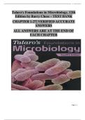 Talaro&rsquo;s Foundations in Microbiology &lpar;12th Edition&rpar; &ndash; Barry Chess &vert; Complete Test Bank with Verified Answers &lpar;Chapters 1&ndash;27&rpar;
