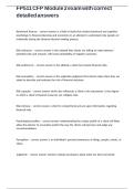 FP511 CFP Module 2 exam with correct detailed answers&period;