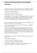 FP511 Final exam with correct detailed answers&period;