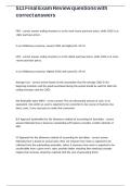 511 Final Exam Review questions with correct answers