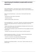 sports psych module 1 exam with correct answers&period;