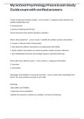 My School Psychology Praxis Exam Study Guide exam with verified answers&period;