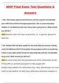 AHIP Final Exam Test Questions &lpar;Latest 2025 &sol; 2026 Update&rpar; Questions and Verified Answers &vert; 100&percnt; Correct &vert; Grade A&plus;