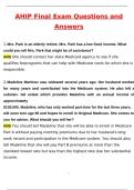 AHIP Final Exam Actual &lpar;Latest 2025 &sol; 2026 Update&rpar; Questions and Verified Answers &vert; 100&percnt; Correct &vert; Grade A&plus;