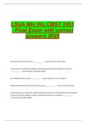LSUA Min Wu CMST 1061 - Final Exam with correct answers 2025
