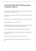 CON 1300 PRACTICE EXAM questions n answers rated A&plus;
