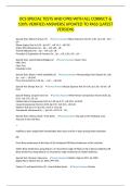 OCS SPECIAL TESTS AND CPRS WITH ALL CORRECT & 100&percnt; VERIFIED ANSWERS&vert;UPDATED TO PASS &lpar;LATEST VERSION&rpar;