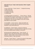 NUR 3825 Exam 1 Study Guide Questions With Complete Solutions