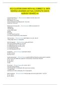 OCS CLUSTERS EXAM WITH ALL CORRECT & 100&percnt; VERIFIED ANSWERS&vert;ACTUAL COMPLETE EXAM&vert; ALREADY GRADED A&plus;