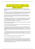 OCS 2005 EXAM 3 WITH ALL CORRECT & 100&percnt; VERIFIED ANSWERS&vert;ACTUAL COMPLETE EXAM&vert; ALREADY GRADED A&plus;