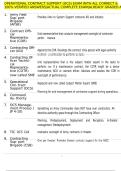 OPERATIONAL CONTRACT SUPPORT &lpar;OCS&rpar; EXAM WITH ALL CORRECT & 100&percnt; VERIFIED ANSWERS&vert;ACTUAL COMPLETE EXAM&vert;ALREADY GRADED A&plus;