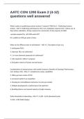 AATC CON 1200 Exam 2 &lpar;4-12&rpar; questions well answered