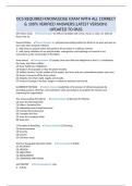 OCS REQUIRED KNOWLEDGE EXAM WITH ALL CORRECT & 100&percnt; VERIFIED ANSWERS&vert;LATEST VERSION&vert; UPDATED TO PASS