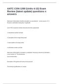 AATC CON 1200 &lpar;Units 4-12&rpar; Exam Review &lpar;latest update&rpar; questions n answers