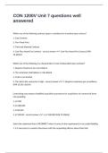 CON 1200V Unit 7 questions well answered 