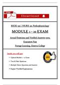 BIOD 331 Pathophysiology Exam Questions &ndash; Modules 1&ndash;10 &lpar;Portage Learning&rpar; &vert; Verified Answers &vert; Guarantee Pass &vert; Instant Download PDF