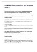 CON 3900 Exam questions and answers rated A&plus;