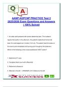 AANP AGPCNP Practice Test &lpar;75 Questions&rpar; &ndash; Primary Care&comma; Pharmacology&comma; Geriatrics &vert; NP Exam Prep 2025 &vert; Chamberlain University