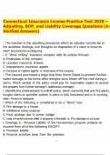 Connecticut Insurance License Practice Test 2025 &ndash; Adjusting&comma; BOP&comma; and Liability Coverage Questions &lpar;A&plus; Verified Answers&rpar;&period;pdf