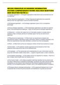 INF1505 PRINCIPLES OF BUSINESS INFORMATION SYSTEMS COMPREHENSIVE EXAMS 2025&sol;2026 QUESTIONS AND SOLUTION RATED A&plus;