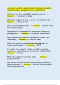 CDM EXAM 1 UNITS 1-4 VERIFIED QUESTIONS AND ANSWERS UPDATED 2025&sol;26 NEWEST REVIEW ASSURED PASS