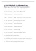 CON3990V DoD Certification Exam Prep questions and answers rated A&plus;