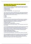 KETTERING NPS FINAL PAPER 2025&sol;2026 QUESTIONS WITH SOLUTIONS GRADED A&plus;