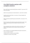 Con 3910 Practice quizzes with complete solutions 