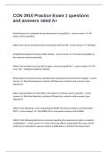 CON 3910 Practice Exam 1 questions and answers rated A&plus;