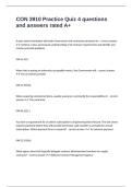 CON 3910 Practice Quiz 4 questions and answers rated A&plus;