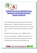NUR 256  EXAM COMPLETE PACKAGE DEAL