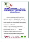 SEJPME II Exam &ndash; 200&plus; Q&A &vert; Irregular Warfare&comma; Joint Force&comma; Mission Command&comma; Intelligence&comma; Logistics &vert; 2025&ndash;2026